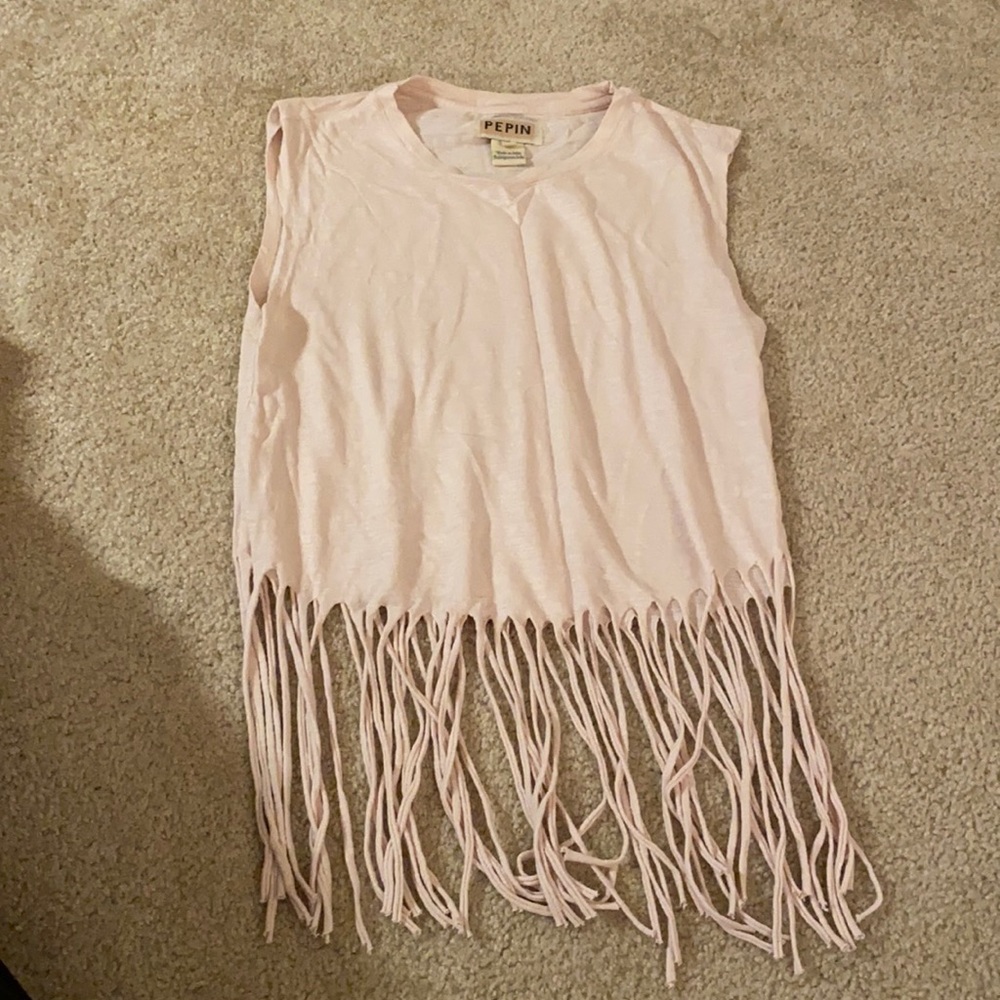 Pink Fringe tank